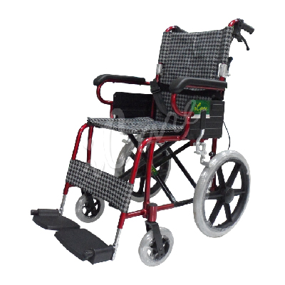 T-EAL028H - 18"座闊鋁製簡便輪椅
